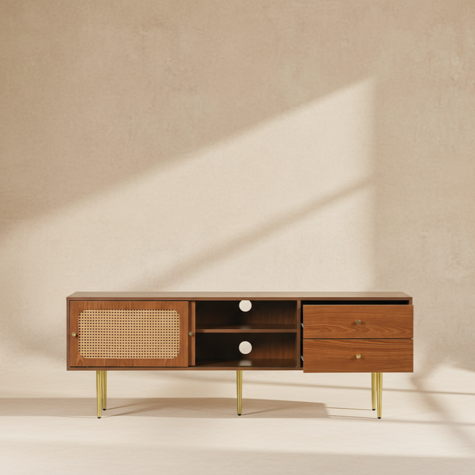 Le meuble TV bois ratant