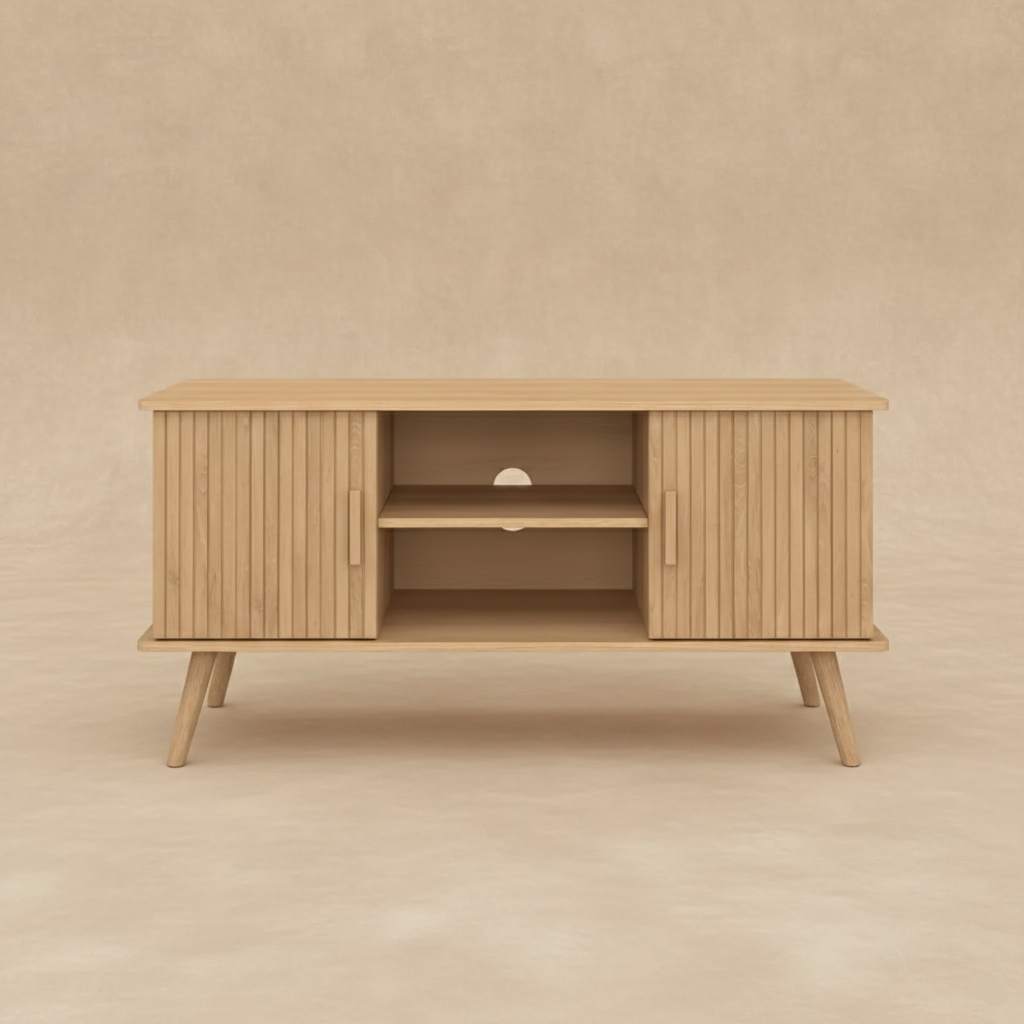 Meuble TV bois chêne moderne