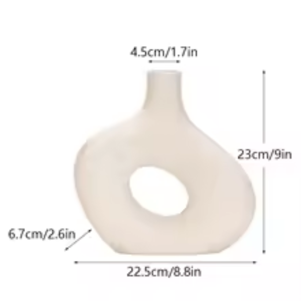 Vase en céramique mat design nordique