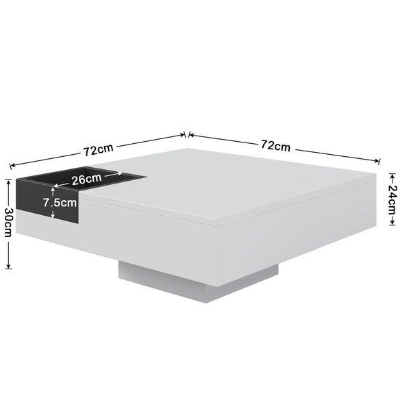 Table basse design carré
