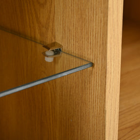 Meuble TV bois noir LED