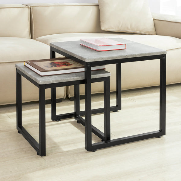 Tables basses gigognes bois métal