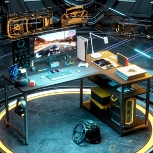Bureau gaming d’angle avec USB