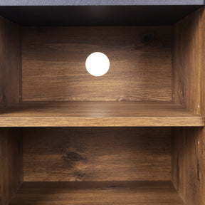 Meuble TV bois noir design