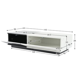 Table basse moderne marbre noir-blanc
