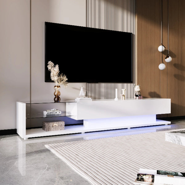 Meuble TV LED blanc moderne