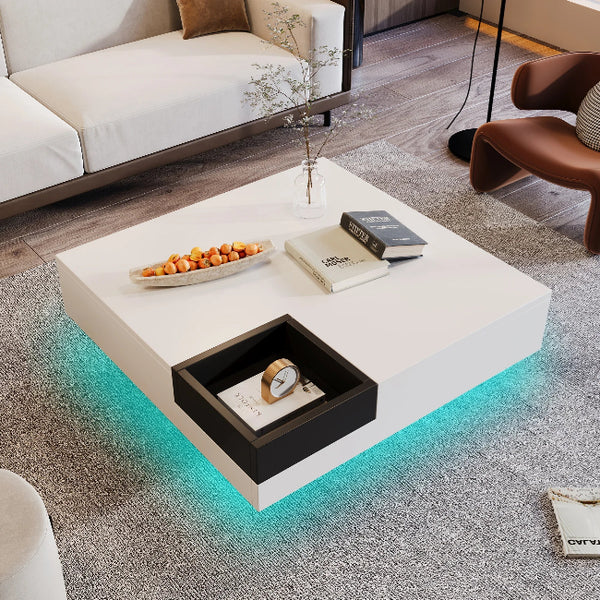 Table basse design carré