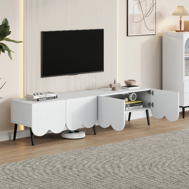 Meuble TV blanc design moderne