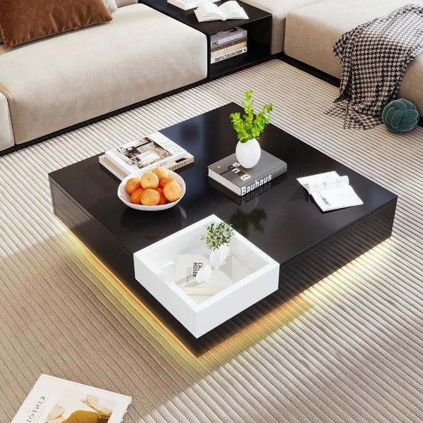 Table basse design carré