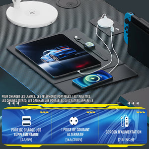Bureau gaming d’angle avec USB
