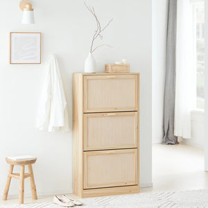 Meuble à chaussures naturel bambou