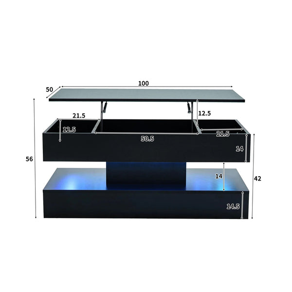 Table basse LED modulable