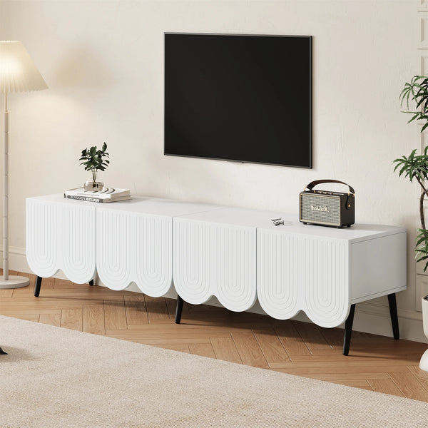 Meuble TV blanc design moderne