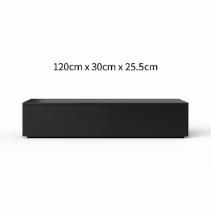 Meuble TV moderne noir mat