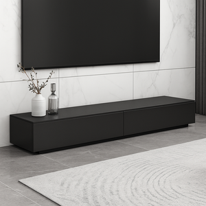 Meuble TV moderne noir mat