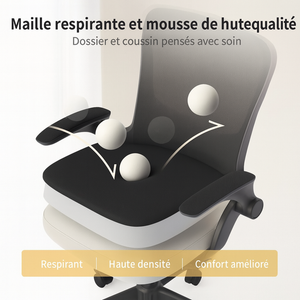 Chaise de bureau ergonomique noire