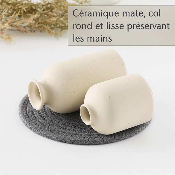 Set de 3 vases céramique modernes