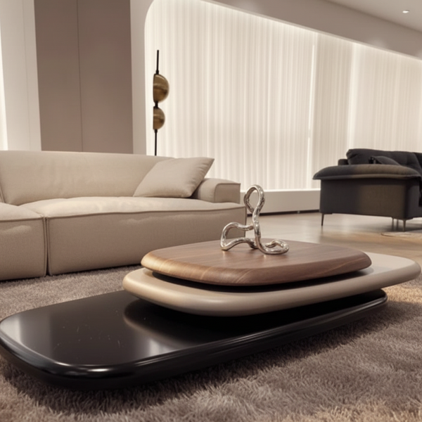 Table basse luxe design bois moderne