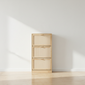 Meuble à chaussures naturel bambou