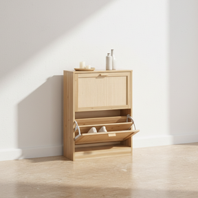 Meuble à chaussures naturel bambou