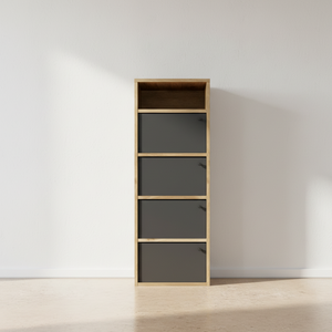 Moderner Schuhschrank aus schwarzer Eiche