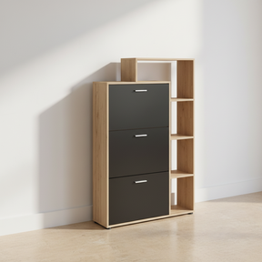 Meuble à chaussures hêtre noir