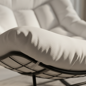 Fauteuil à bascule design rembourré