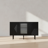 Buffet bas noir moderne