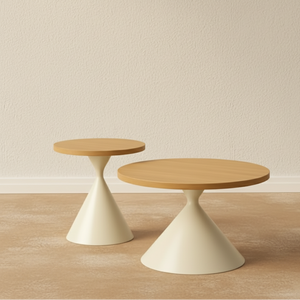 Skandinavische runde Beistelltische