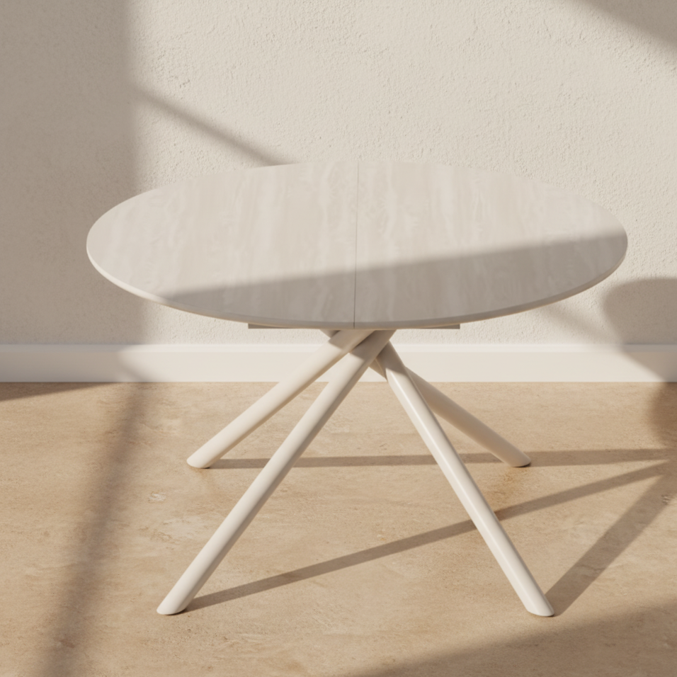 Table à manger ronde scandinave