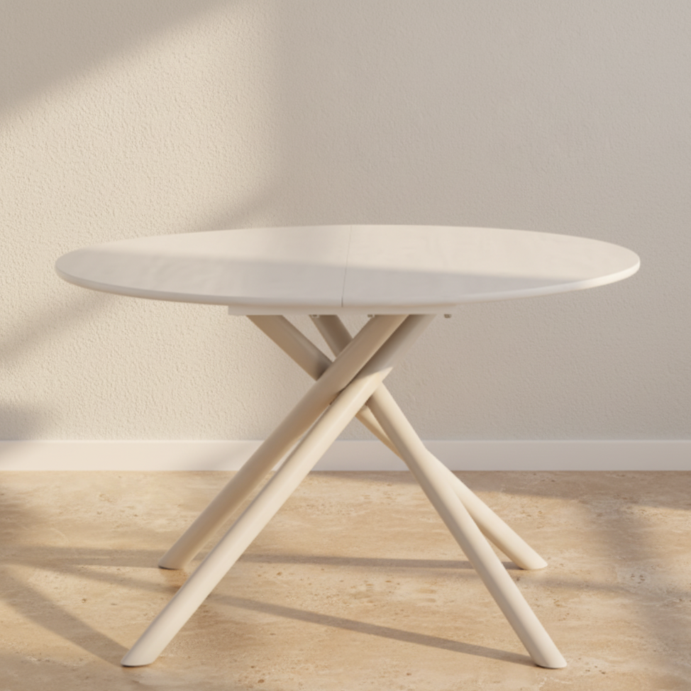 Table à manger ronde scandinave