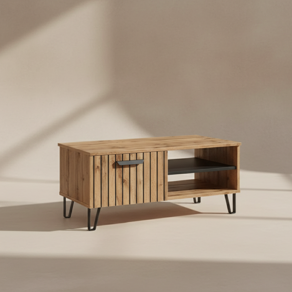 Table basse chêne wotan moderne