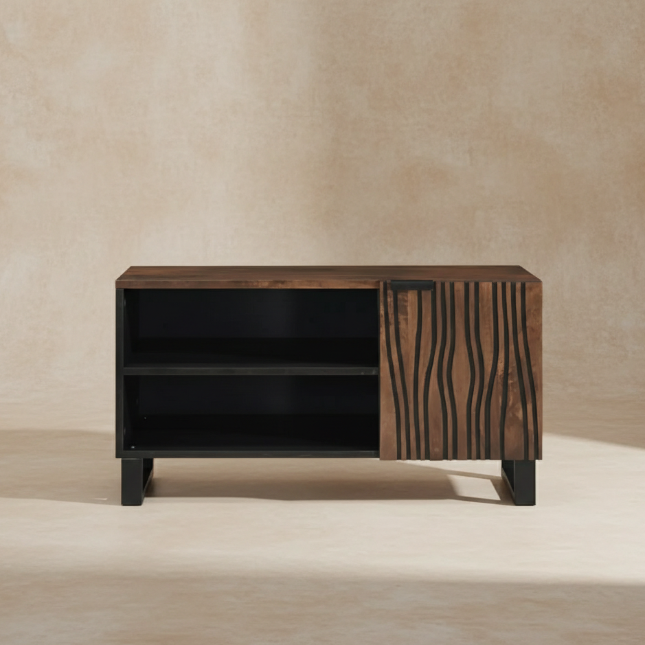 Meuble TV bois massif rustique