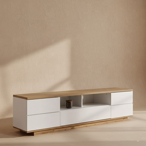 Meuble TV blanc bois moderne design