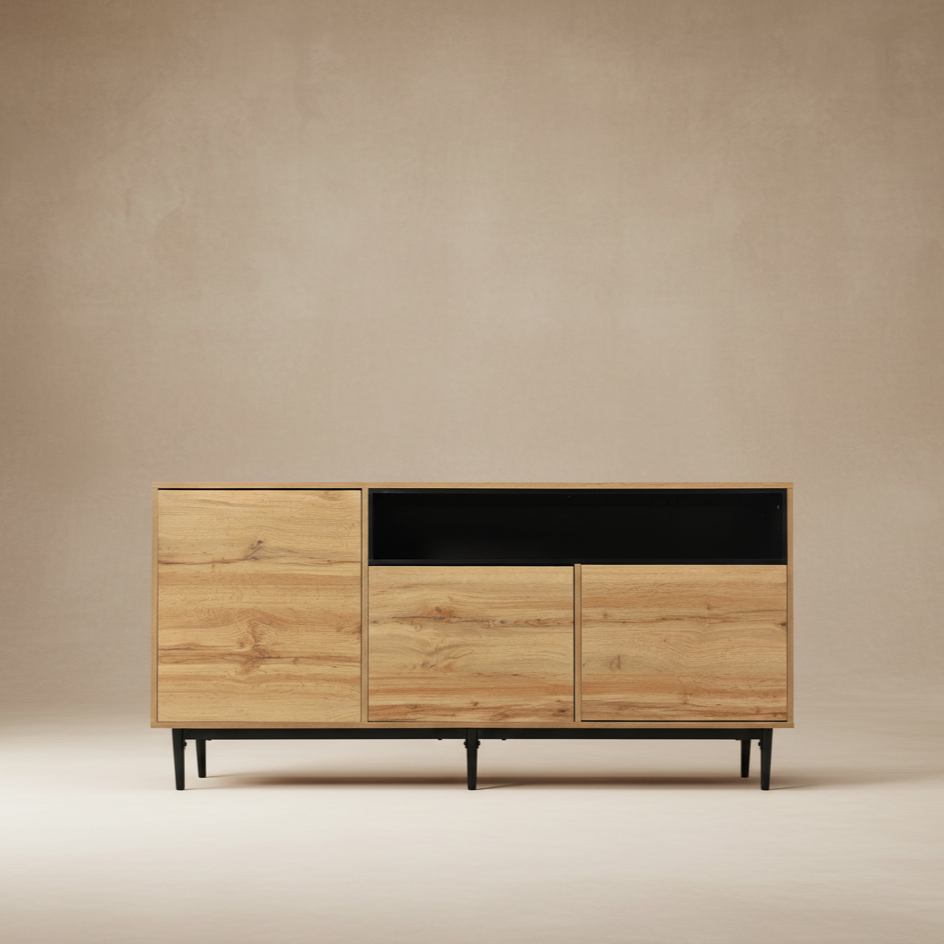 Buffet bois moderne 3 portes