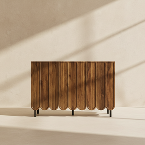 Buffet en bois moderne noyer