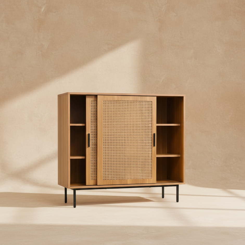 Buffet en rotin moderne