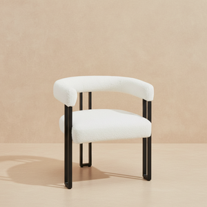 Chaises modernes en chenille gris foncé (lot de 2)