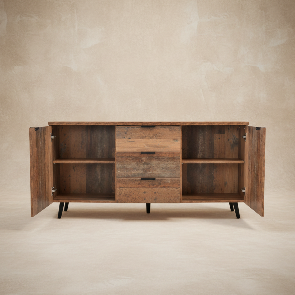 Buffet TV bois vintage