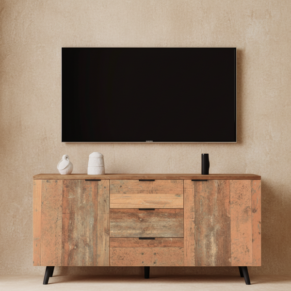 Buffet TV bois vintage