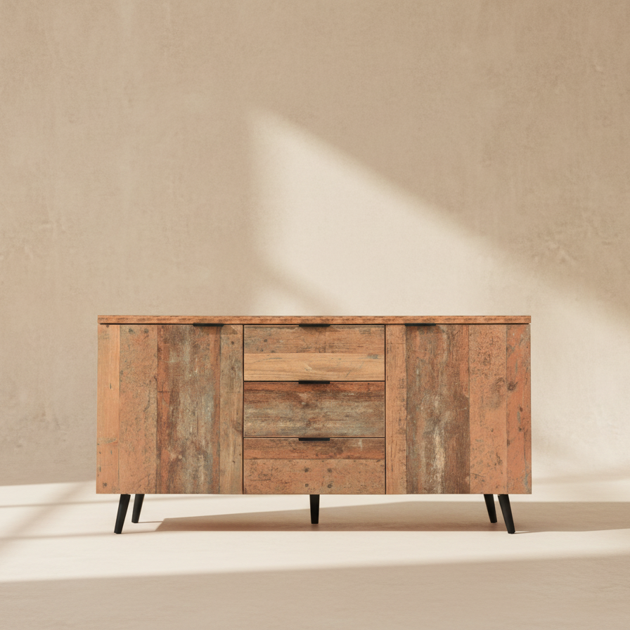 Buffet TV bois vintage