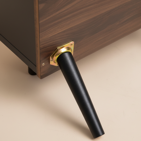 Buffet bois noir design 3 tiroirs