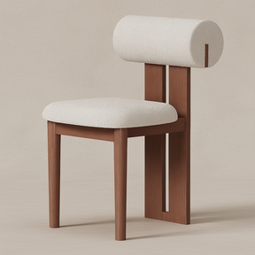 Chaise bois massif vintage nordique