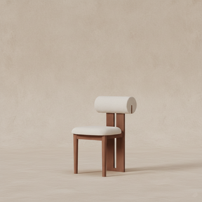 Chaise bois massif vintage nordique