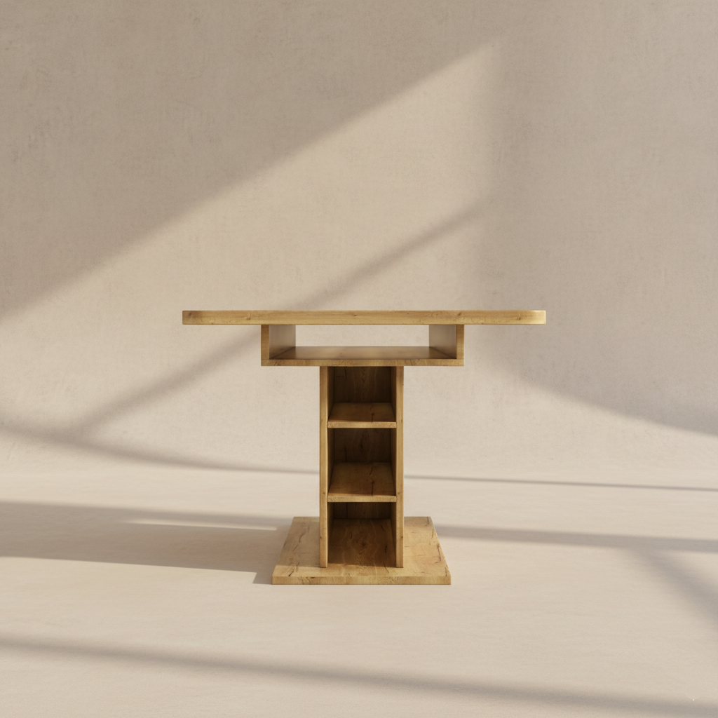 Table à manger extensible bois avec rangement