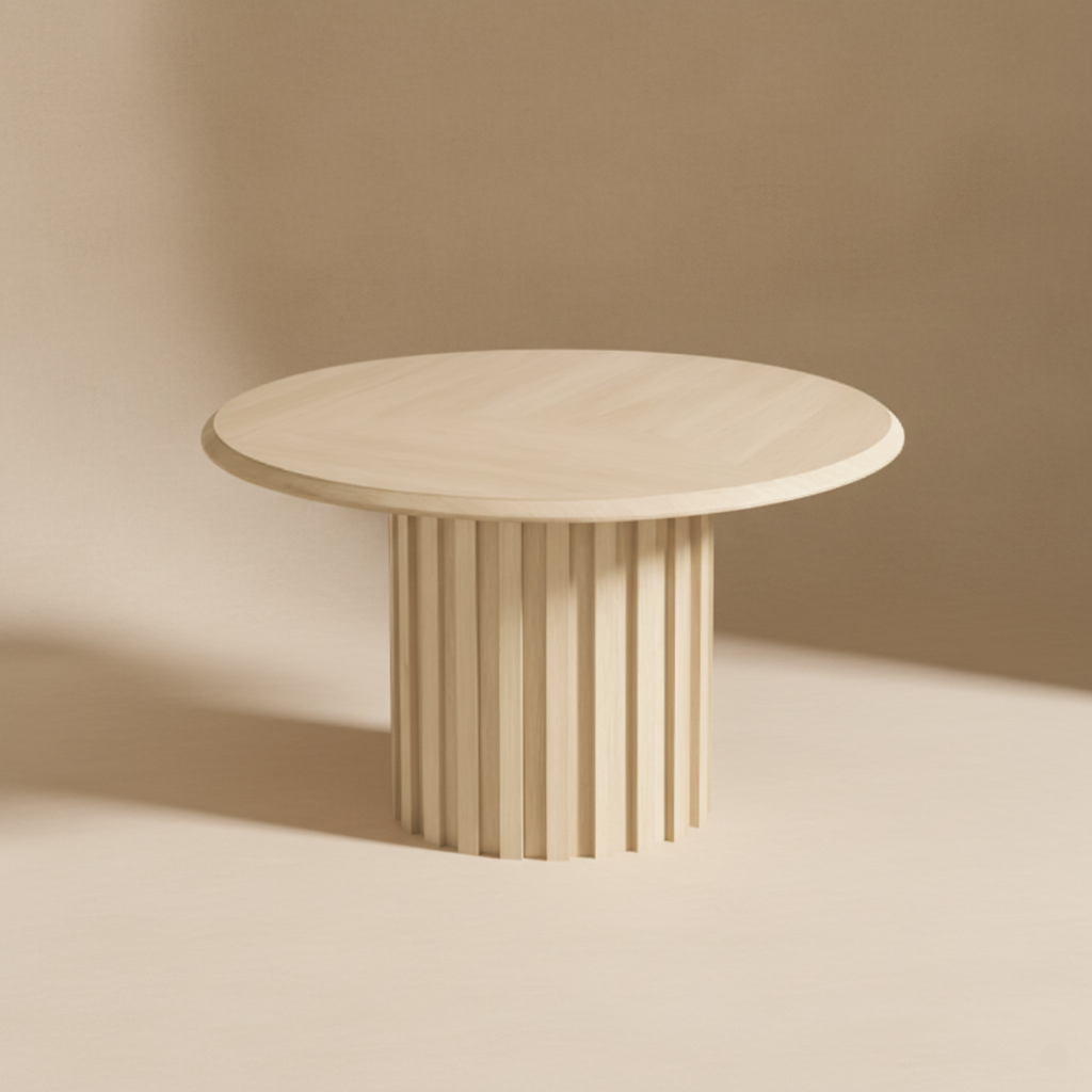Table ronde moderne pied colonne