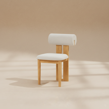 Chaise bois massif vintage nordique