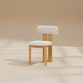 Chaise bois massif vintage nordique