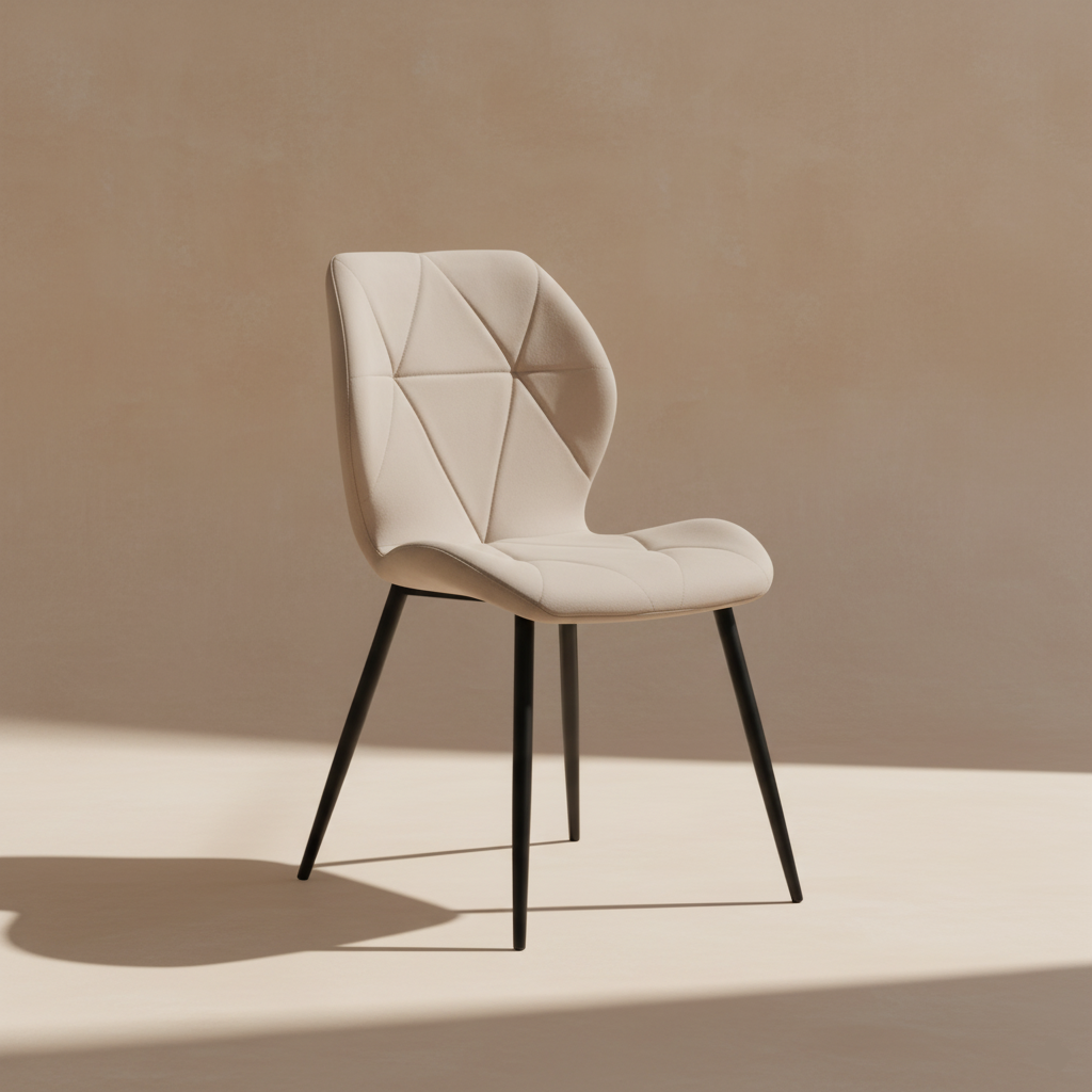Chaise de salle à manger beige design