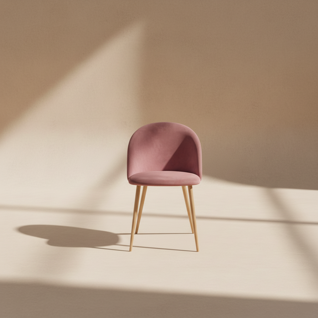 Chaise de salle à manger velours